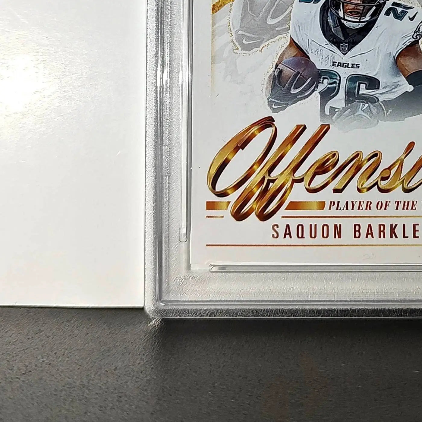 Saquon Barkley 2024 Panini NFL AP Offensive Player of the Year Eagles PSA 10 Gem
