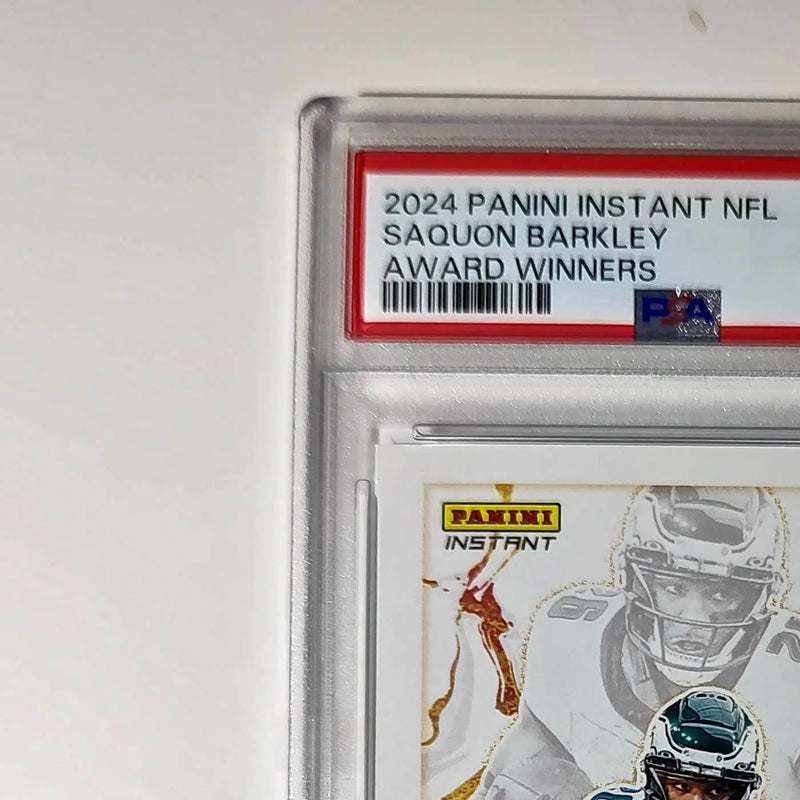 Saquon Barkley 2024 Panini NFL Offensive Player of the Year Eagles PSA 8 NM-MT