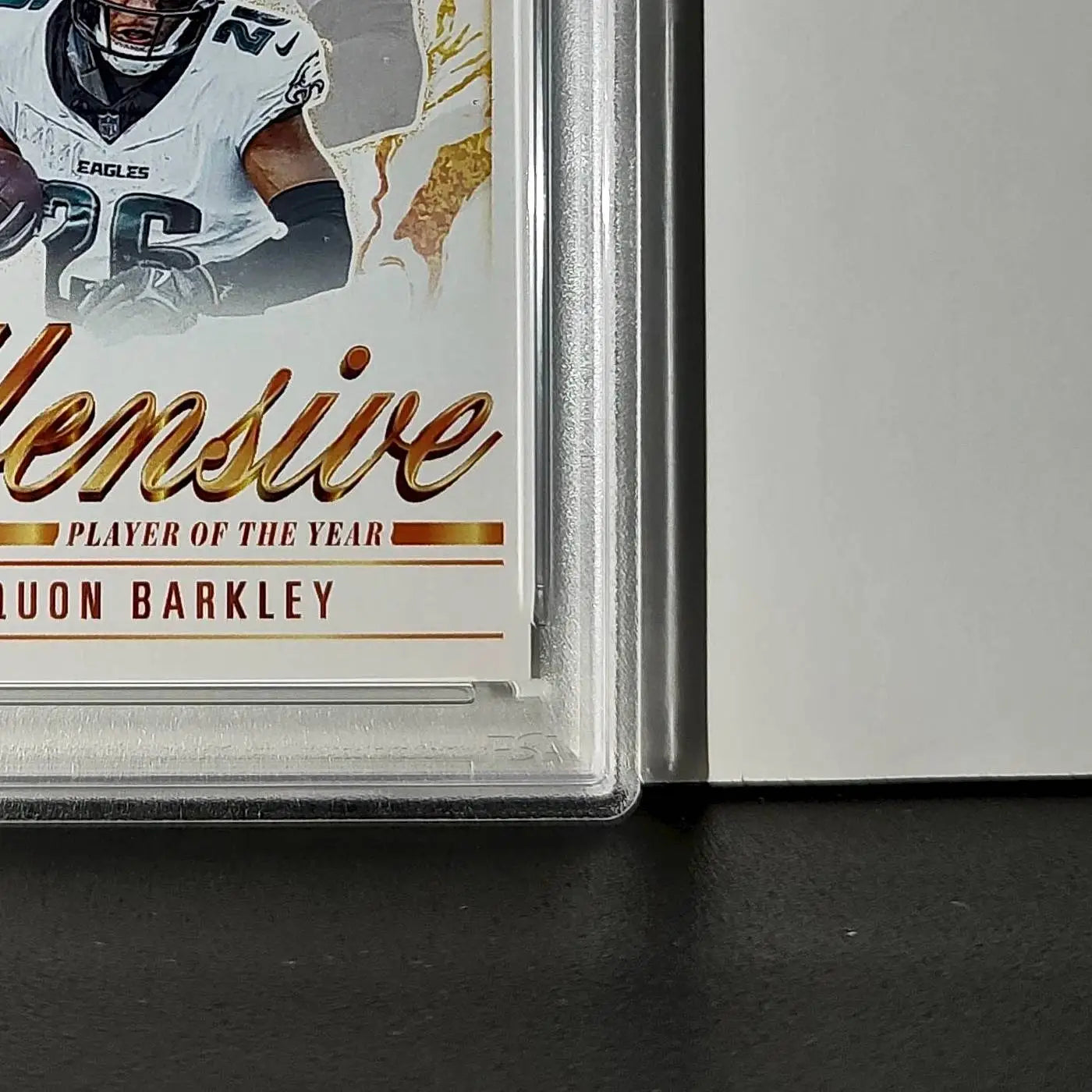Saquon Barkley 2024 Panini NFL Offensive Player of the Year Eagles PSA 8 NM-MT