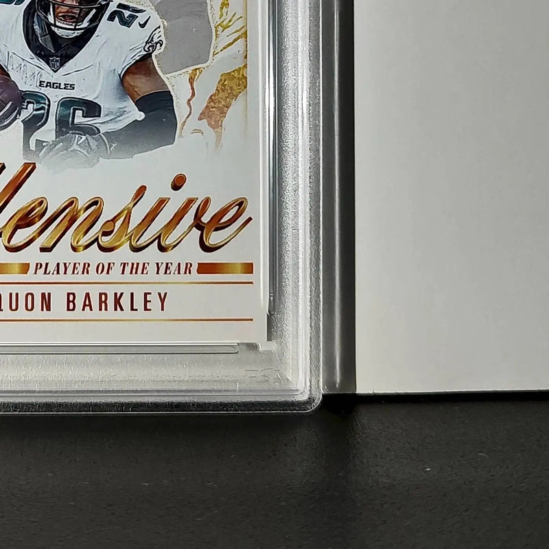 Saquon Barkley 2024 Panini NFL Offensive Player of the Year Eagles PSA 8 NM-MT