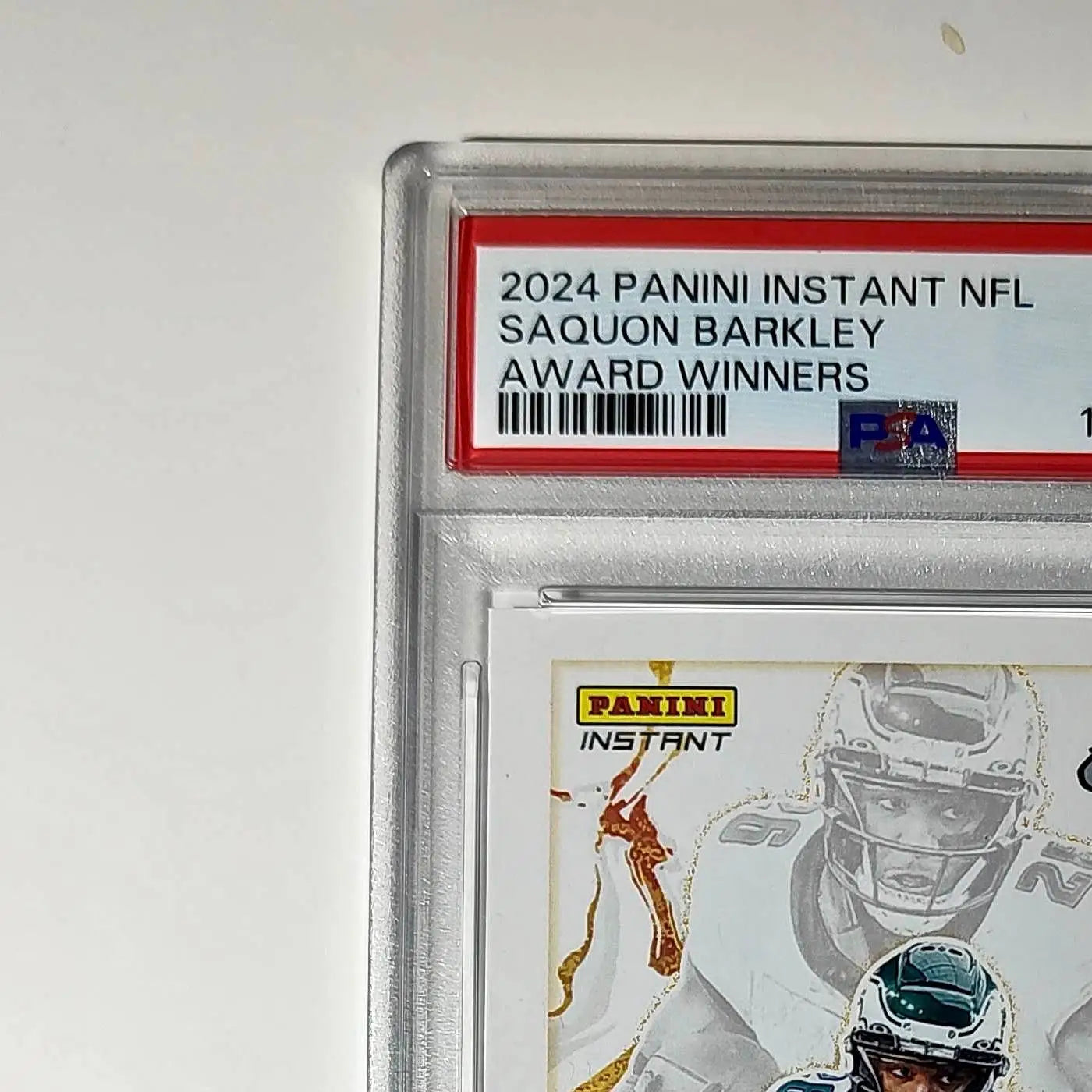 Saquon Barkley 2024 Panini NFL Offensive Player of the Year Eagles PSA 8 NM-MT