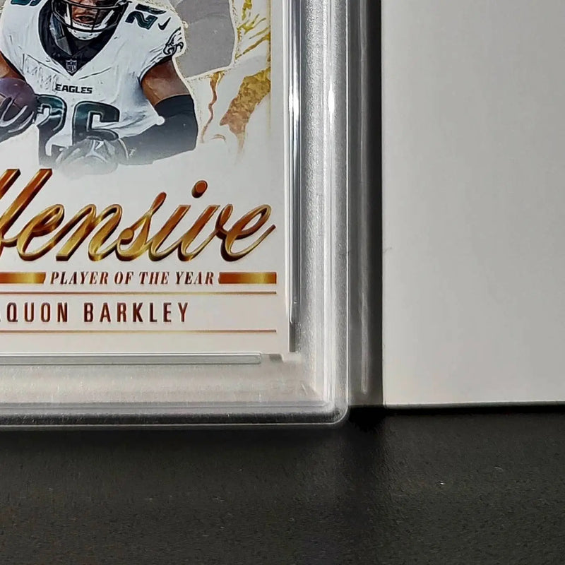 Saquon Barkley 2024 Panini NFL Offensive Player of the Year Eagles PSA 8 NM-MT