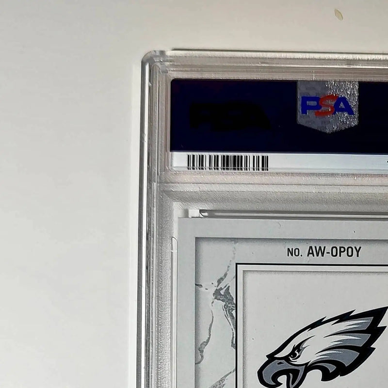 Saquon Barkley 2024 Panini NFL Offensive Player of the Year Eagles PSA 8 NM-MT