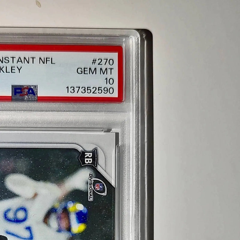 Saquon Barkley 2024 Panini Record Breaker NFL #270 Philadelphia Eagles PSA 10