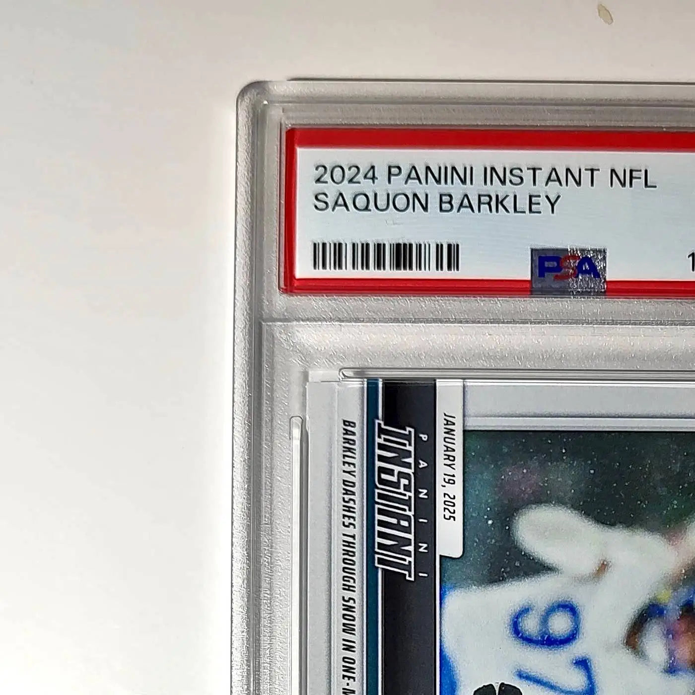 Saquon Barkley 2024 Panini Record Breaker NFL #270 Philadelphia Eagles PSA 10 - Football Card Single