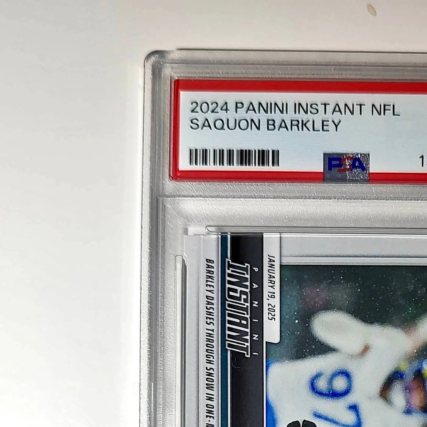 Saquon Barkley 2024 Panini Record Breaker NFL #270 Philadelphia Eagles PSA 10 - Football Card Single