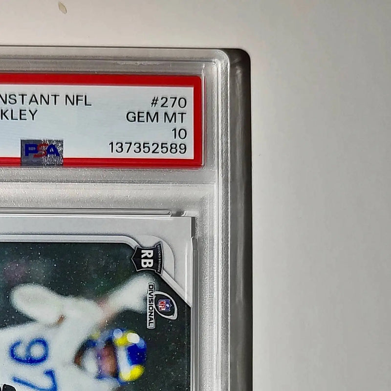 Saquon Barkley 2024 Panini Record Breaker NFL #270 Philadelphia Eagles PSA 10 - Football Card Single