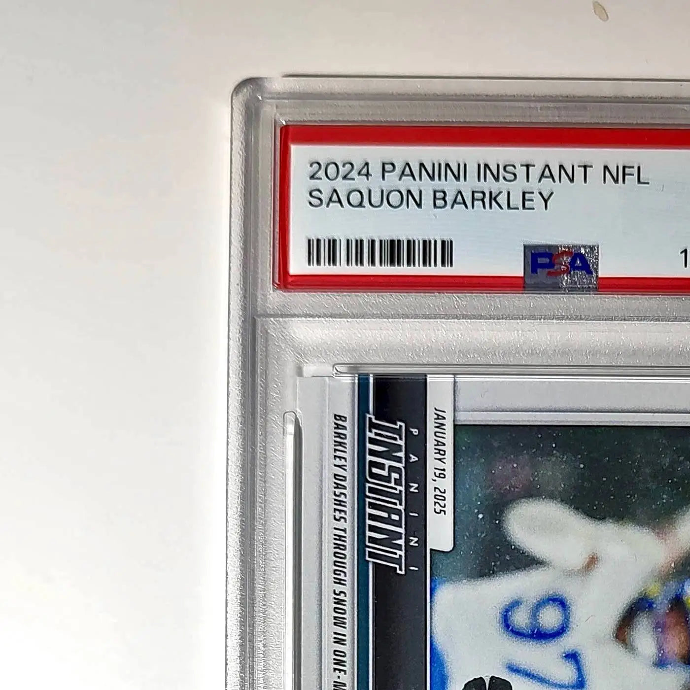 Saquon Barkley 2024 Panini Record Breaker NFL #270 Philadelphia Eagles PSA 10 - Football Card Single