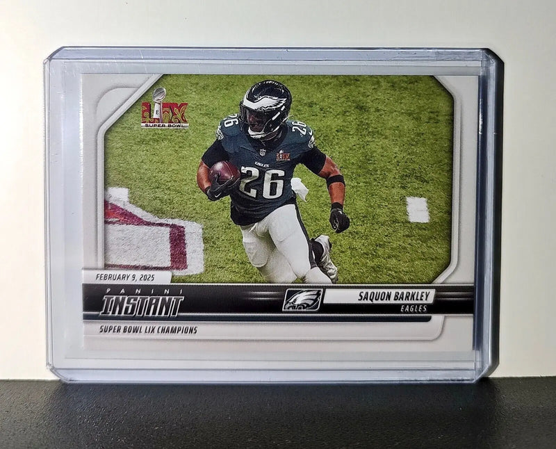 Saquon Barkley 2024 Panini Super Bowl LIX Champions NFL #4 Football Card Eagles