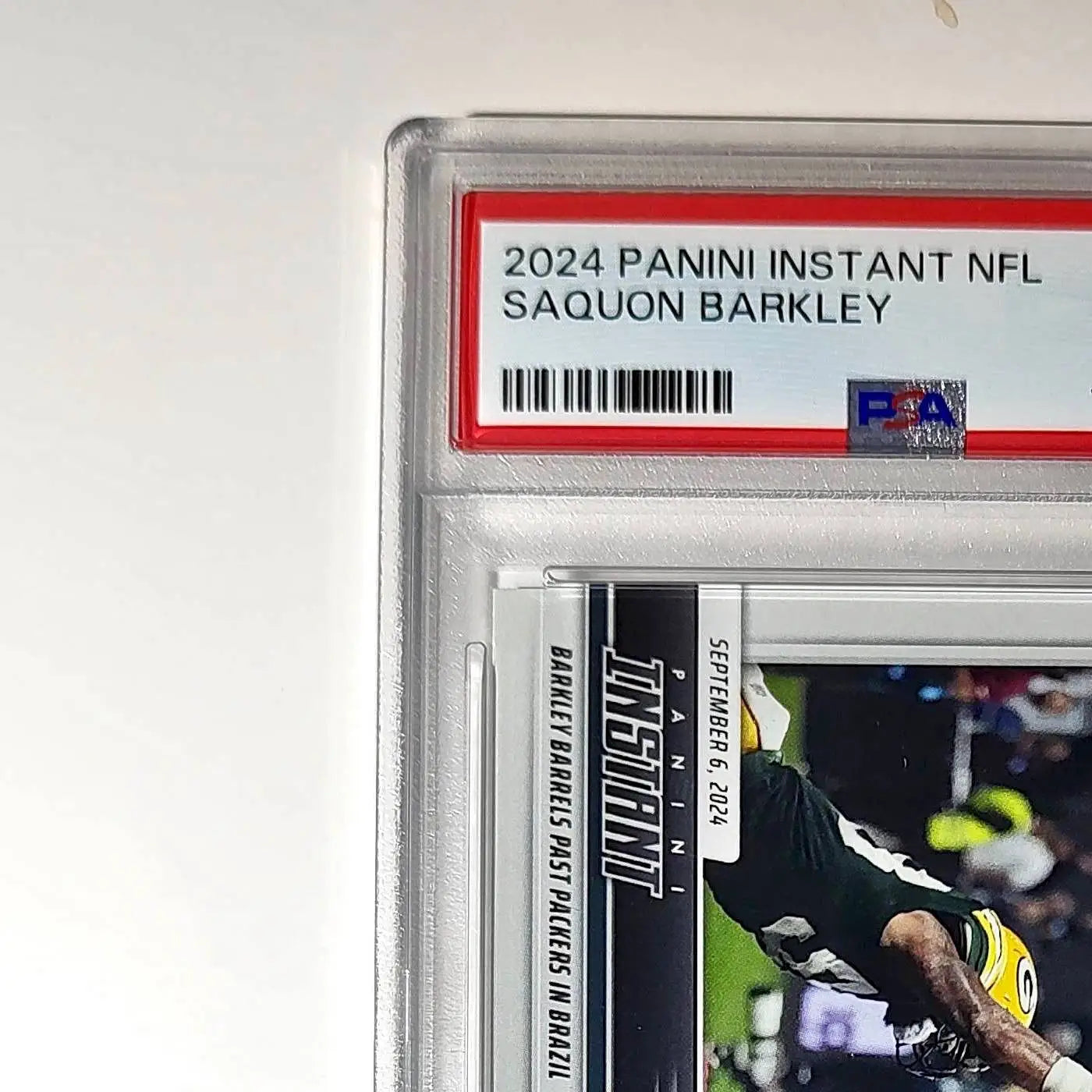 Saquon Barkley Rookie 2024 Panini Instant NFL #25 PSA 10 Gem Mint - Football Card Single