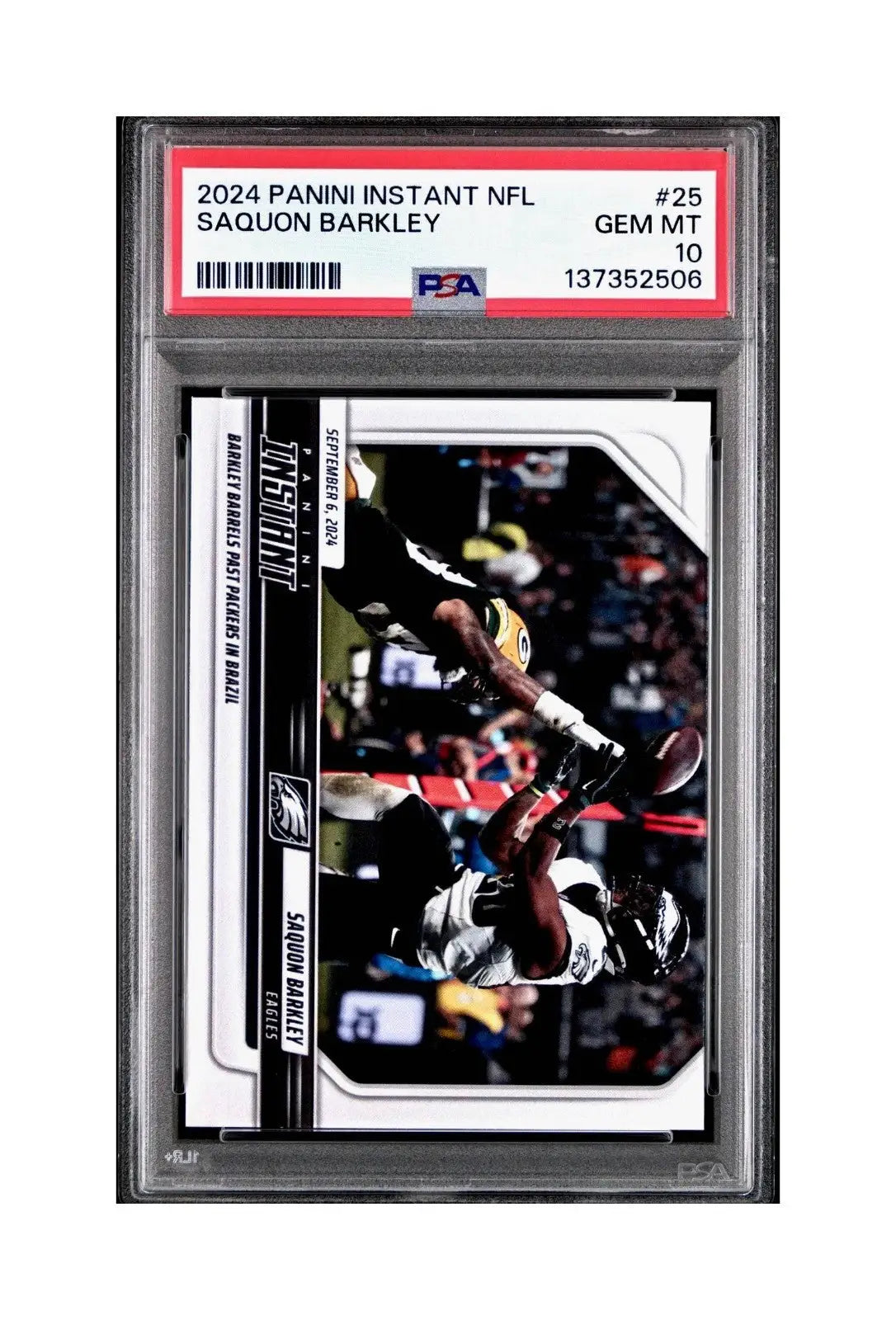 Saquon Barkley Rookie 2024 Panini Instant NFL #25 PSA 10 Gem Mint
