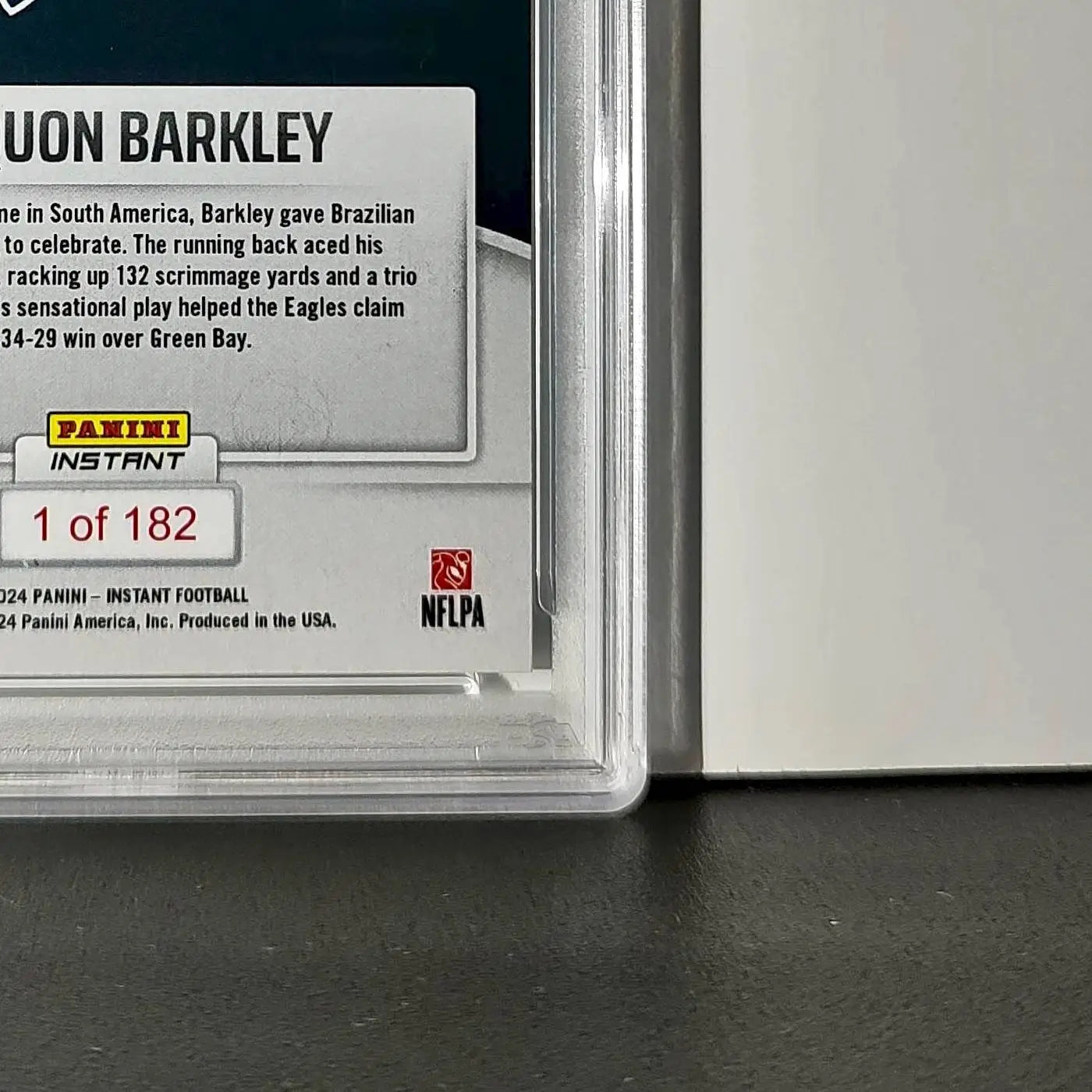 Saquon Barkley Rookie 2024 Panini Instant NFL #25 PSA 10 Gem Mint - Football Card Single