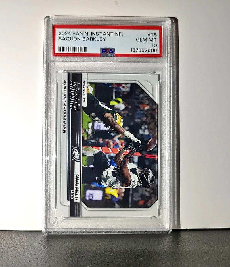 Saquon Barkley Rookie 2024 Panini Instant NFL #25 PSA 10 Gem Mint