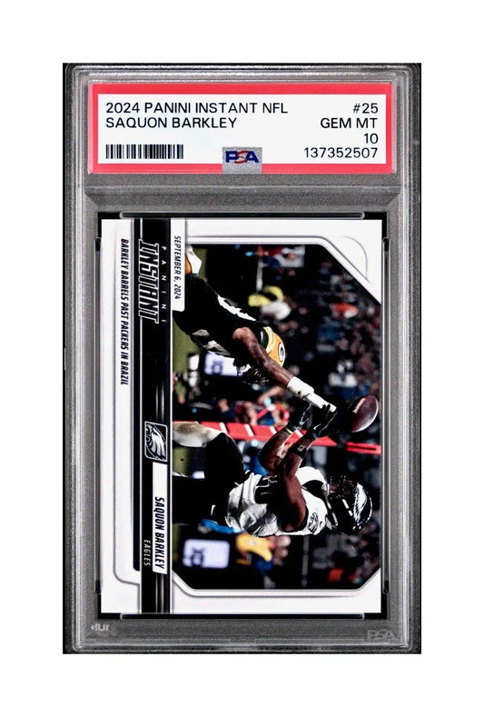 Saquon Barkley Rookie 2024 Panini Instant NFL #25 PSA 10 Gem Mint