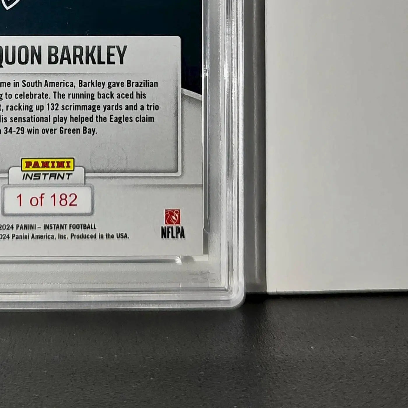 Saquon Barkley Rookie 2024 Panini Instant NFL #25 PSA 10 Gem Mint