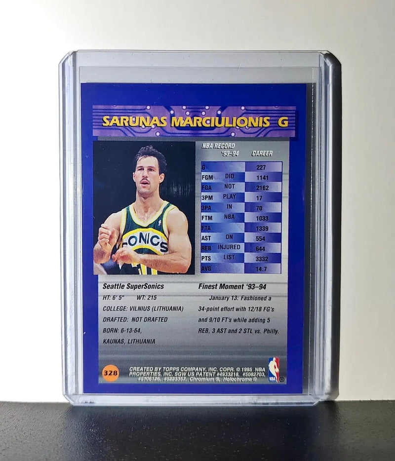 Sarunas Marciulionis 1994-95 Topps Finest #328 Card