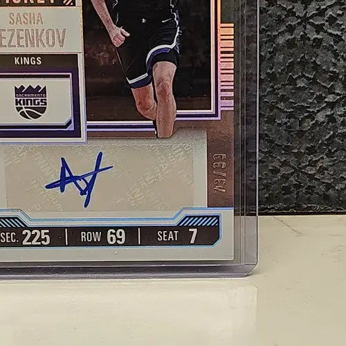 Sasha Vezenkov Contenders Playoff Ticket autographed basketball card with auto /99
