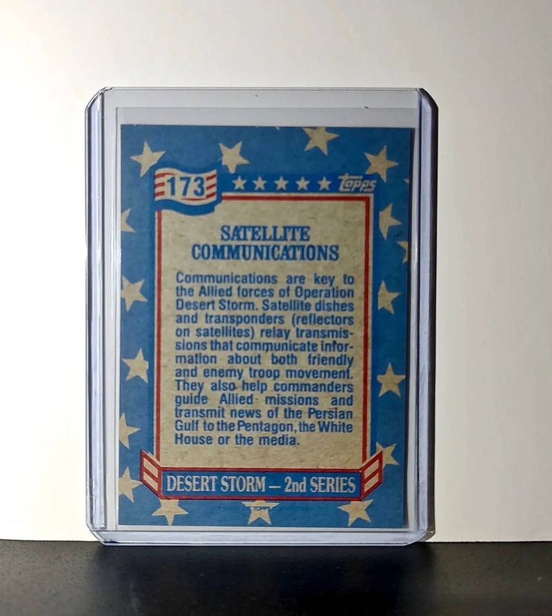 Satellite Communications 1991 Topps Desert Storm #173 Card
