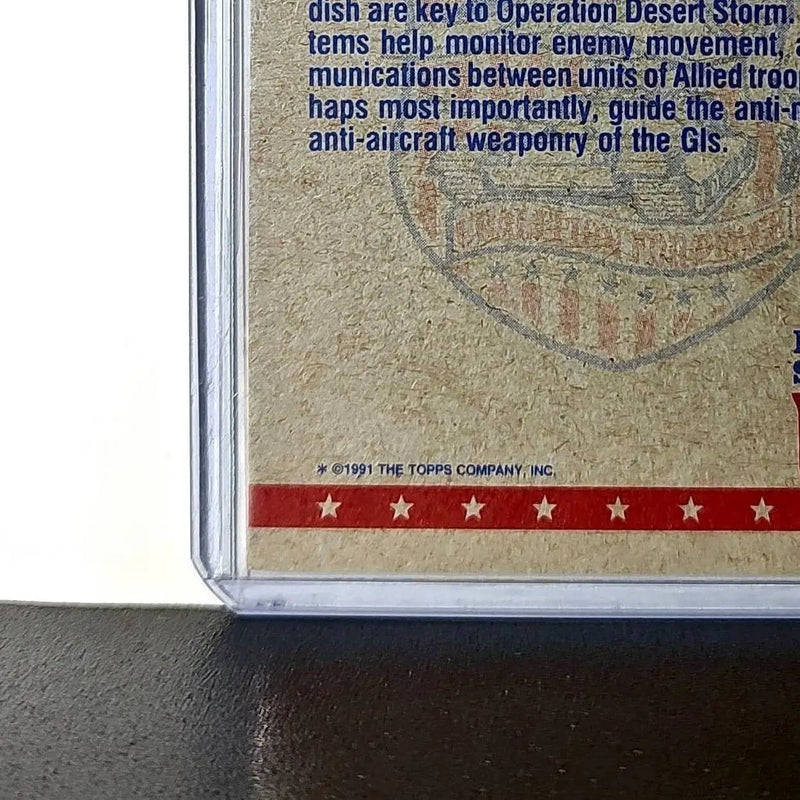 Satellite Dish 1991 Topps Desert Storm #72 Card