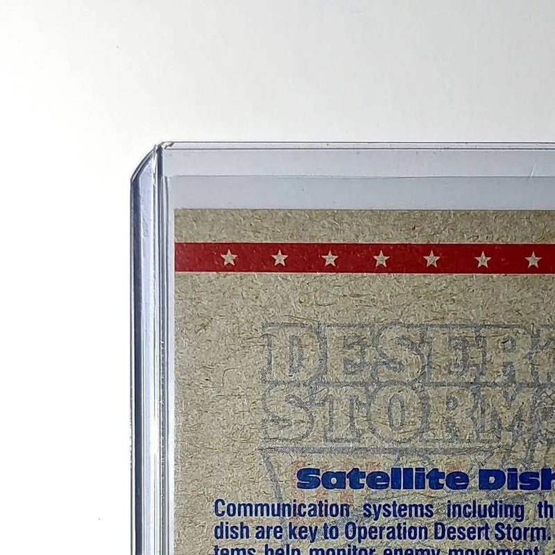 Satellite Dish 1991 Topps Desert Storm #72 Card