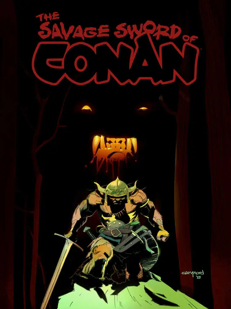 Comic book cover art of Savage Sword Of Conan #3 by Cary Nord featuring a muscular warrior
