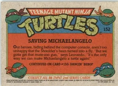 Saving Michaelangelo - 1989 Topps Teenage Mutant Ninja Turtles - #152 - Non-Sports Card Single
