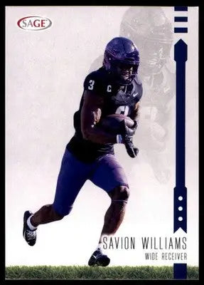 Savion Williams 2025 SAGE HIT Blue #150 TCU Horned Frogs - Football Card Single