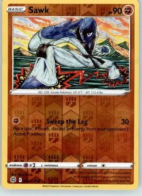 Sawk - SWSH09: Brilliant Stars - 081/172 - Reverse Holo LP - Pokémon Card Single