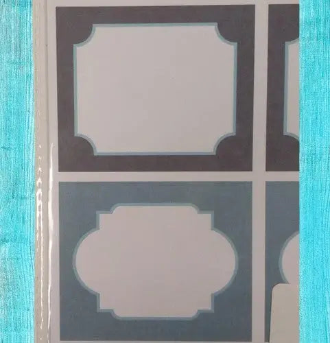 Scalloped pattern address labels 5 sheets of 8 labels per sheet - Other