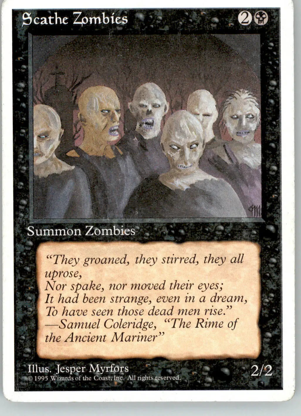 Scathe Zombies - Fourth Edition ALTERNATE - HP Magic: The Gathering