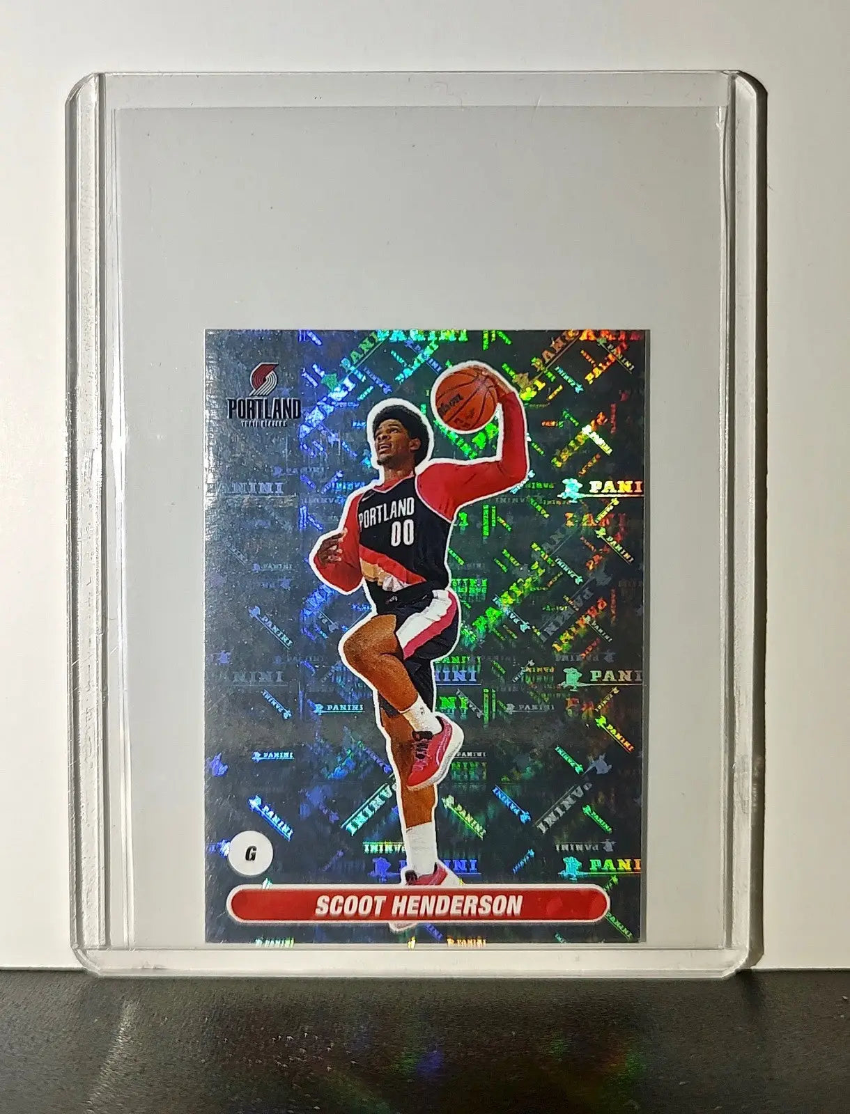 Scoot Henderson 2023-24 Panini NBA #440 Foil Sticker Portland Trail Blazers - Basketball Card Single