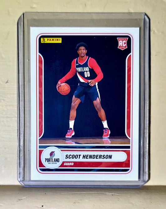 Scoot Henderson 2023-24 Panini NBA Basketball #73 Rookie Card Trail Blazers - Basketball Card Single