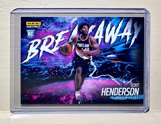Scoot Henderson 2023-24 Panini NBA Breakaway Basketball #3 Rookie Card 1 of 4085 - Basketball Card Single