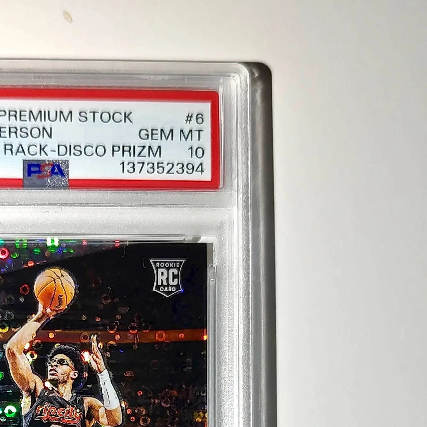 Scoot Henderson 2023 Panini Hoops Premium Attack the Rack #6 Disco Prizm PSA 10 - Basketball Card Single