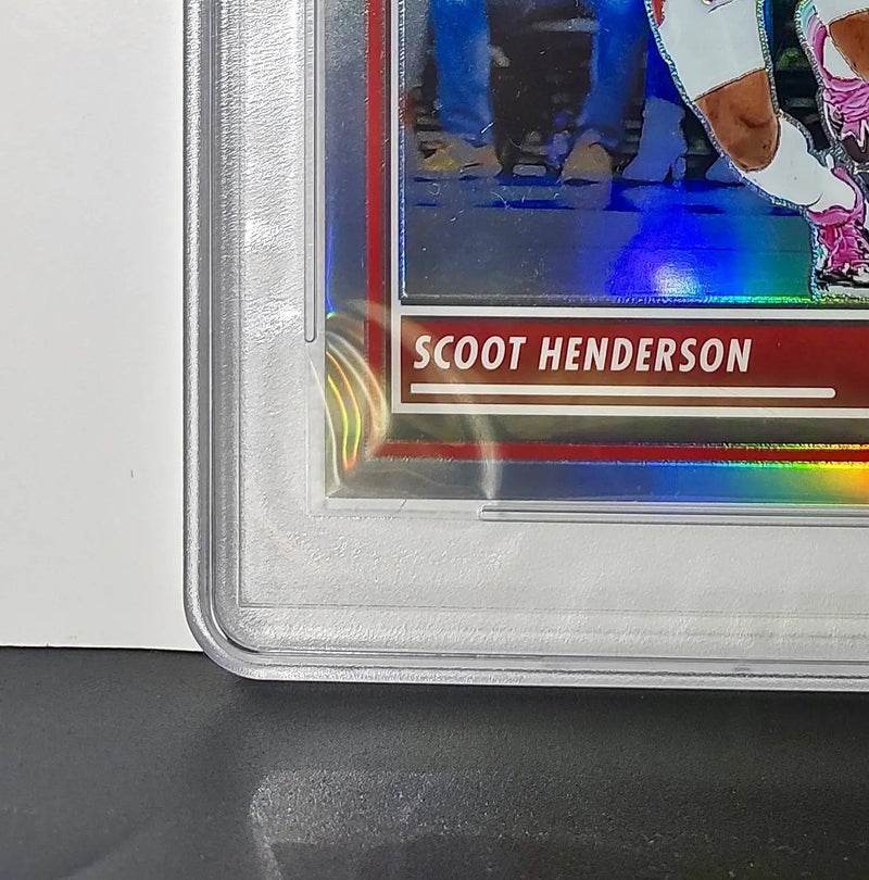 Scoot Henderson 2023 Panini Premium Stock NBA Hoops #3 Jumbo Refractor PSA 9