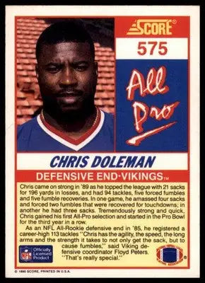 Score Chris Doleman 575 Minnesota Vikings