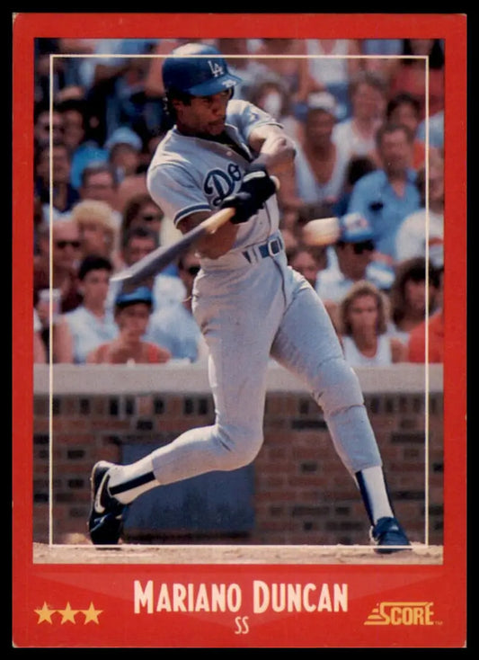 Score Mariano Duncan 321 Los Angeles Dodgers LP - Baseball Card Single
