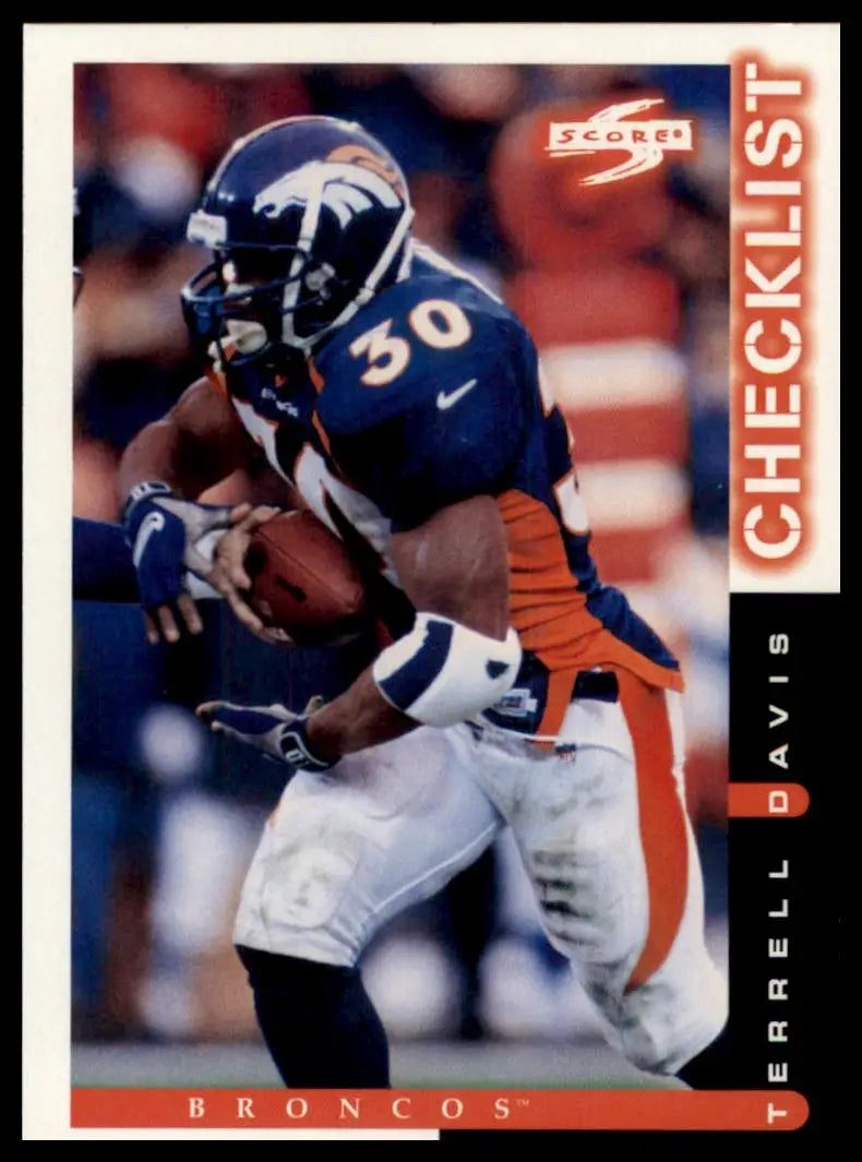Score Terrell Davis 270 Denver Broncos MP - Football Card Single