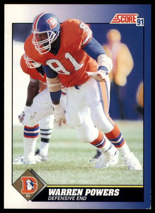 Score Warren Powers 46 Denver Broncos MP - Football Card Single