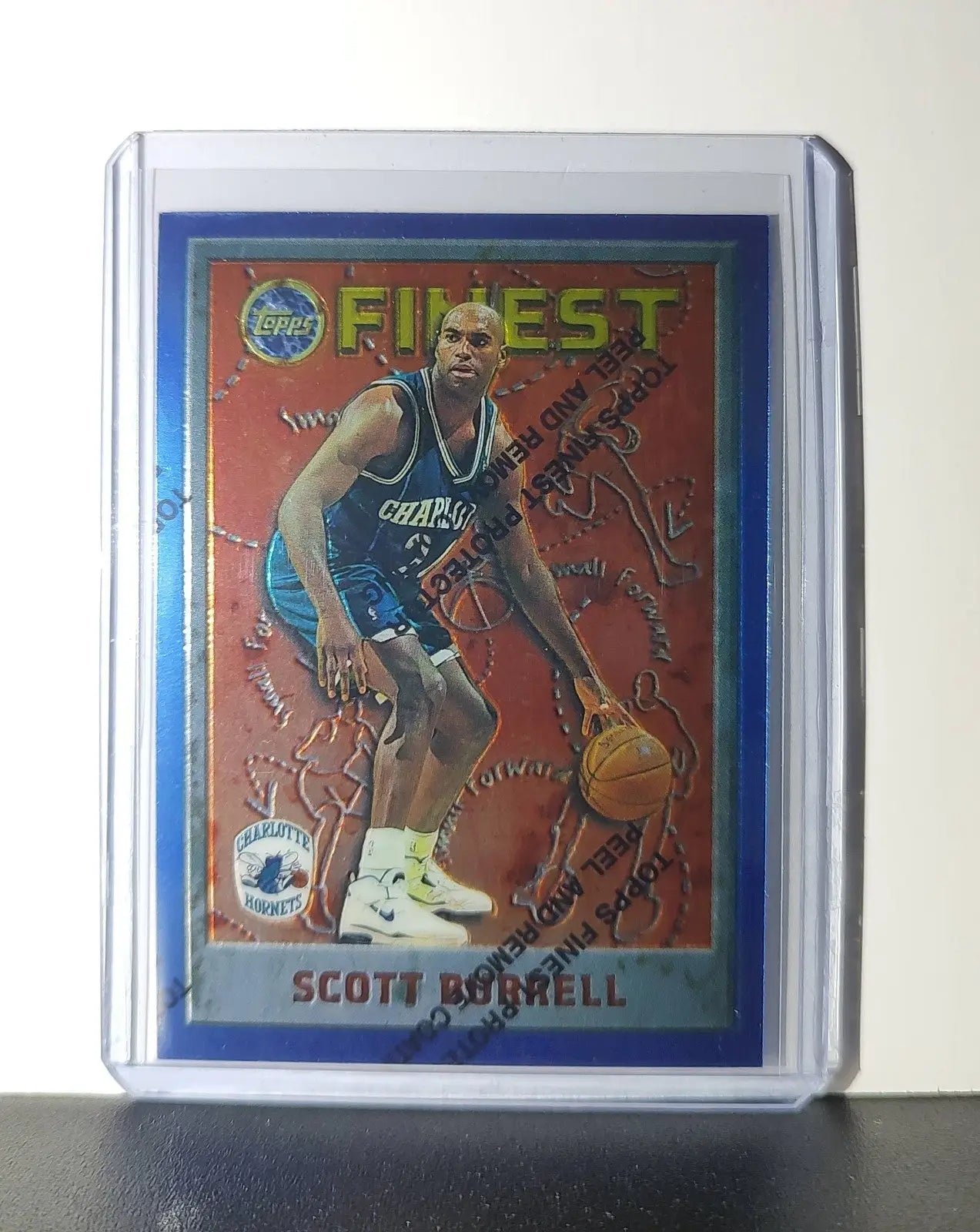 Scott Burrell 1995-96 Topps Finest NBA #218 Card Hornets - Basketball Card Single