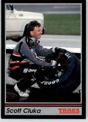 Scott Cluka - 1991 Traks - #166 - RC Racing - Racing Card Single