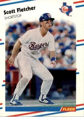 Scott Fletcher - 1988 Fleer - #466 - Baseball - Baseball Card Single