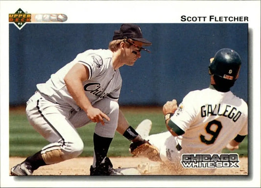 Scott Fletcher 1992 Upper Deck MLB #186 Baseball Card Chicago White Sox - Baseball Card Single