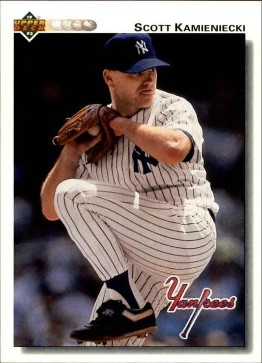 Scott Kamieniecki 1992 Upper Deck MLB #46 Baseball Card New York Yankees - Baseball Card Single