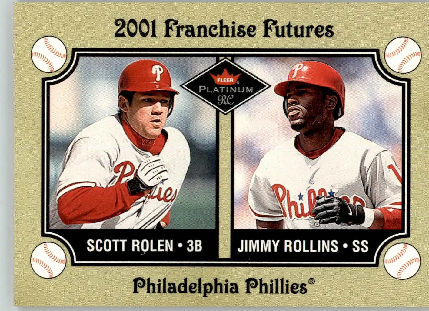 Scott Rolen / Jimmy Rollins - 2001 Fleer Platinum - #474 - Baseball - Baseball Card Single