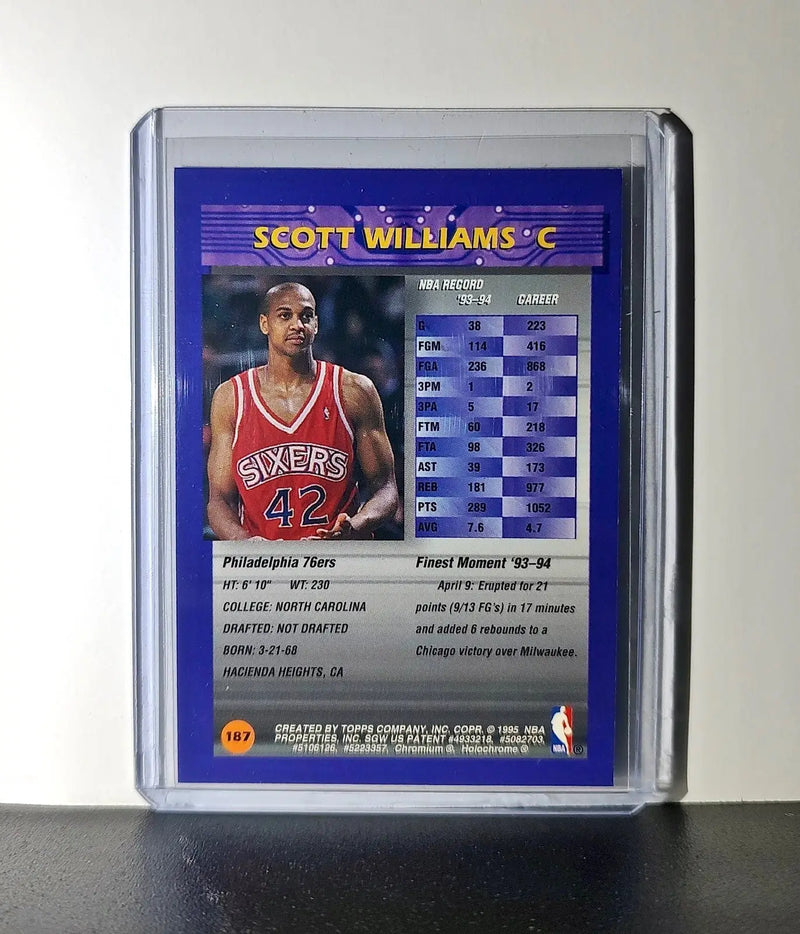 Scott Williams 1994-95 Topps Finest #187 Basketball Card