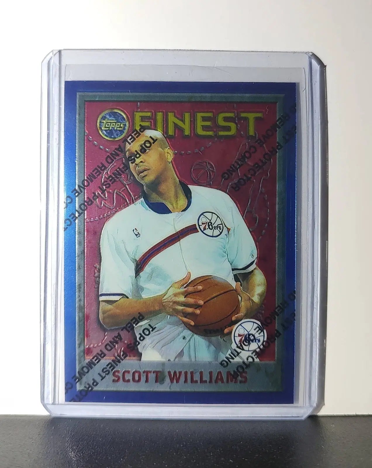 Scott Williams 1995-96 Topps Finest NBA #232 Card 76ers - Basketball Card Single