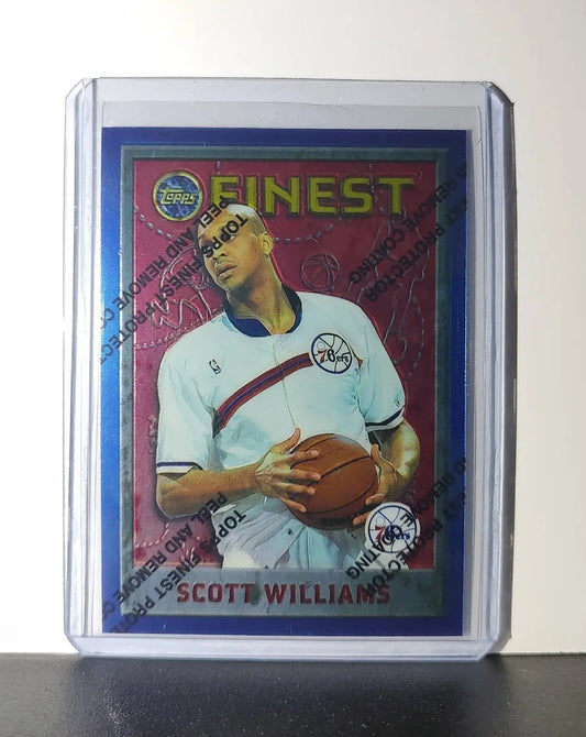 Scott Williams 1995-96 Topps Finest NBA #232 Card 76ers - Basketball Card Single