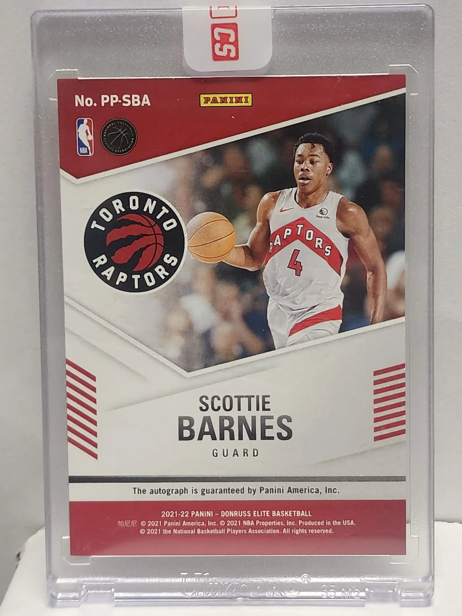 Scottie Barnes 2021 Panini Elite Rookie Pen Pals Auto #26/149 - Basketball Card Single