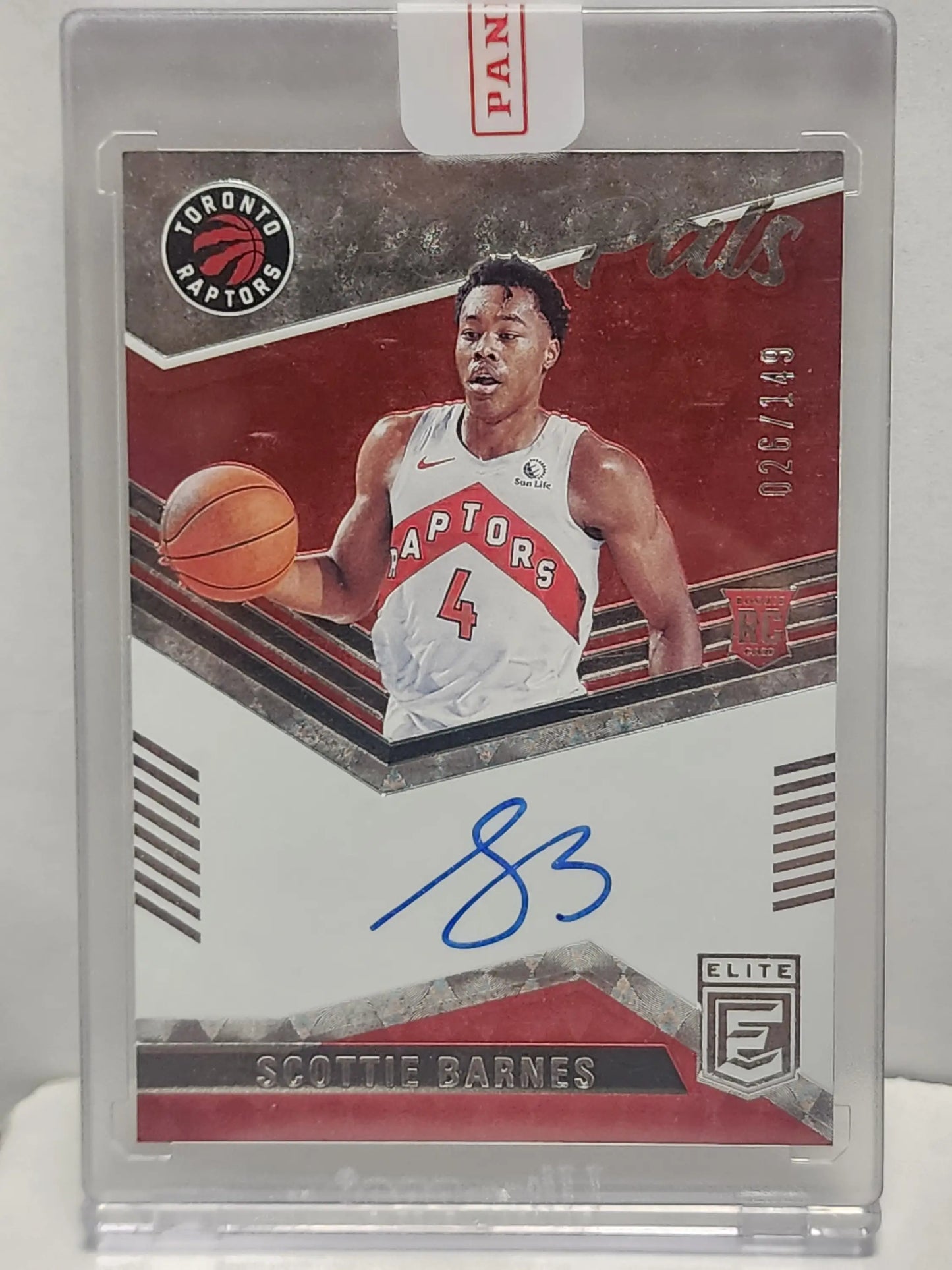 Scottie Barnes 2021 Panini Elite Rookie Pen Pals Auto #26/149 - Basketball Card Single
